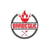 barbeque logo gratuito vettore