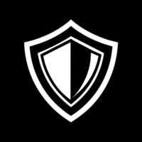sicurezza scudo logo design concetto piatto stile illustrazione vettore