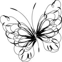 bellissimo farfalla schema illustrazione vettore