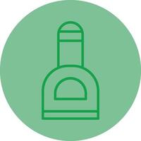 chiodo polacco verde linea cerchio icona design vettore