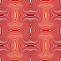 rosso astratto ipnotico senza soluzione di continuità a strisce spirale vortice modello sfondo design con vorticoso raggi vettore