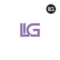 lettera lig monogramma logo design vettore