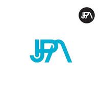 jpa logo lettera monogramma design vettore