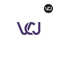 vcj logo lettera monogramma design vettore