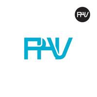 lettera phv monogramma logo design vettore