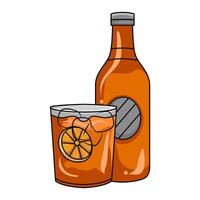 illustrazione di succo d'arancia vettore