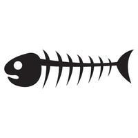 pesce scheletro osso icona illustrazione design vettore