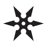 shuriken icona illustrazione design modello vettore