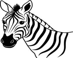 zebra colorazione pagine. zebra animale schema. animale linea arte vettore