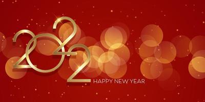 design elegante banner felice anno nuovo vettore