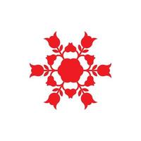 vortice fiore pianta beaty simbolo geometrico logo vector