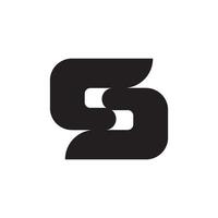 S lettera logo attività commerciale modello icona vettore
