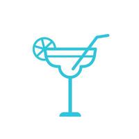 Margherita cocktail icona. isolato su bianca sfondo. a partire dal blu icona impostare. vettore
