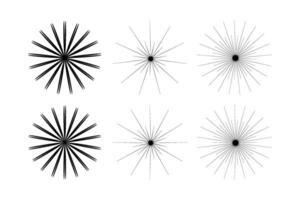 astratto scintillare forma simbolo cartello pittogramma simbolo visivo illustrazione impostato vettore