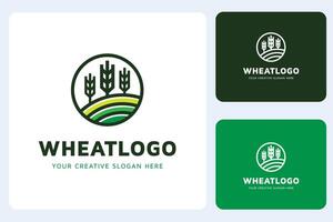 Grano logo design modello vettore