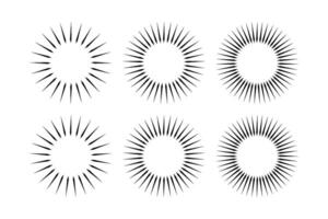 astratto scintillare forma simbolo cartello pittogramma simbolo visivo illustrazione impostato vettore