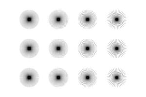 astratto scintillare forma simbolo cartello pittogramma simbolo visivo illustrazione impostato vettore