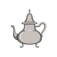 Kuwait Arabo tè pentola cartone animato illustrazione vettore