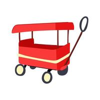 vendita carrello giocattolo cartone animato illustrazione vettore