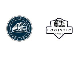 logistica azienda logo. camion logo. freccia icona. consegna icona. attività commerciale logo. tecnologia logo vettore