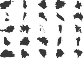 mondo mappe icona pittogramma simbolo visivo illustrazione impostato vettore