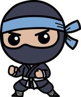 cartone animato ninja illustrazione vettore