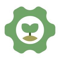 verde Tech icona per ragnatela, app, infografica, eccetera vettore