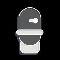 icona gabinetto. relazionato per igiene simbolo. lucido stile. semplice design illustrazione vettore