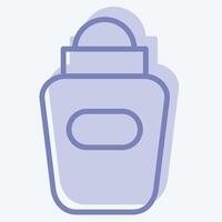 icona deodorante. relazionato per igiene simbolo. Due tono stile. semplice design illustrazione vettore