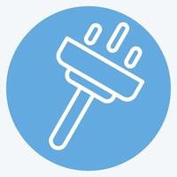 icona pulizia. relazionato per igiene simbolo. blu occhi stile. semplice design illustrazione vettore