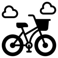 bicicletta icona per ragnatela, app, infografica, eccetera vettore