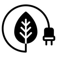 verde energia icona per ragnatela, app, infografica, eccetera vettore