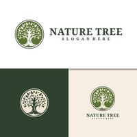 albero logo design . natura alberi illustrazione. vettore