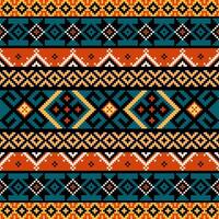geometrico etnico modello ,nativo tribale tradizionale confine decorazione per sfondo, sfondo, illustrazione, tessile, tessuto, capi di abbigliamento , batik, tappeto, ricamo. vettore