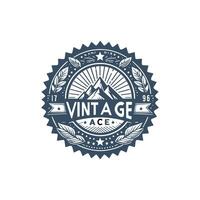 Vintage ▾ logo distintivo monogramma vettore