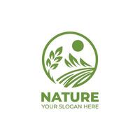 semplice di natura logo design vettore