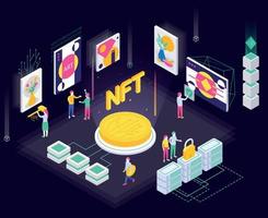 nft art vendita composizione vettore