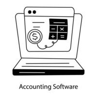 di moda contabilità Software vettore