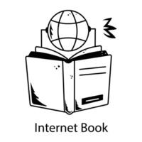 di moda Internet libro vettore