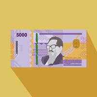 moneta di angola 5000 Nota angola moneta 5000 Nota illustrazione, angola moneta 5000 Nota immagine o angola moneta 5000 Nota Immagine vettore