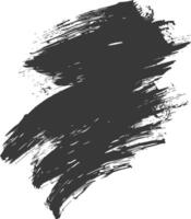 silhouette spazzola ictus linea nero colore solo vettore