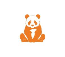 panda icona. illustrazione di un' panda su un' bianca sfondo. vettore