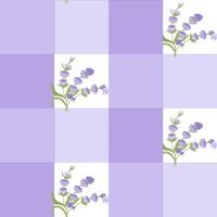 un' rametto di lavanda. viola fiore. senza soluzione di continuità modello. illustrazione. vettore