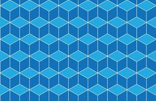 senza soluzione di continuità geometrico modello con 3d blu cubo. illustrazione vettore