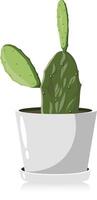 cactus pianta per ufficio illustrazione vettore
