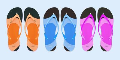 pantofole illustrazione impostare. cartone animato piatto casa caldo confortevole Camera da letto scarpe per uomo donna vettore