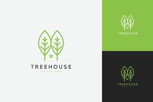 Casa illustrazione logo natura proprietà albero vettore