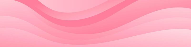 creare occhio attraente intestazioni e promozionale banner con il moderno e dinamico astratto pendenza onda bandiera nel liscio rosa vettore