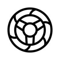 timone ruota icona simbolo design illustrazione vettore