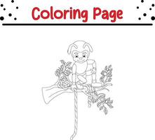 formica colorazione pagina. bug e insetto colorazione libro per bambini vettore
